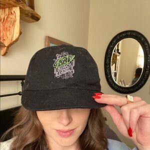 Mtn Dew Black Label Black Body Neon Green Embroidered logo SnapBack — OS